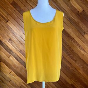 Vintage 80s/90s Yellow Silk Tank